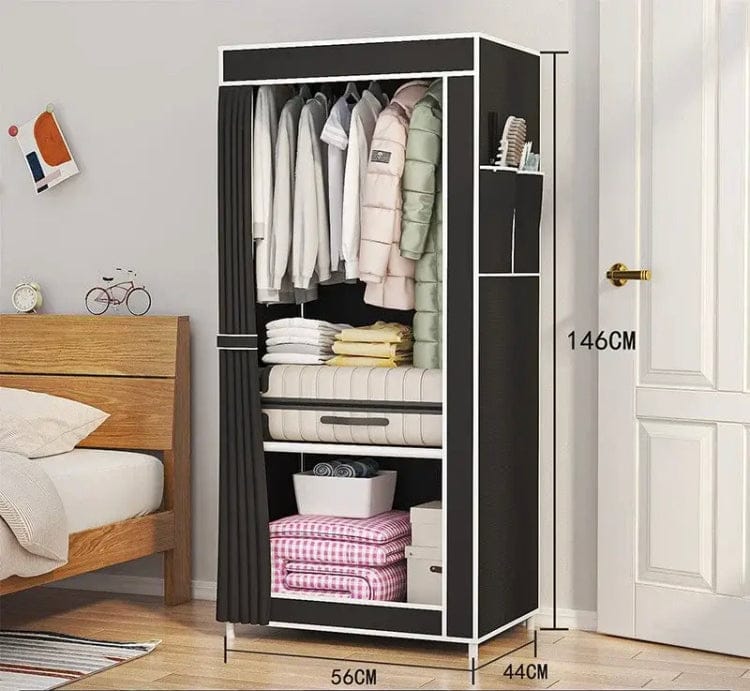 Heavy-Duty Portable Single Fabric Wardrobe