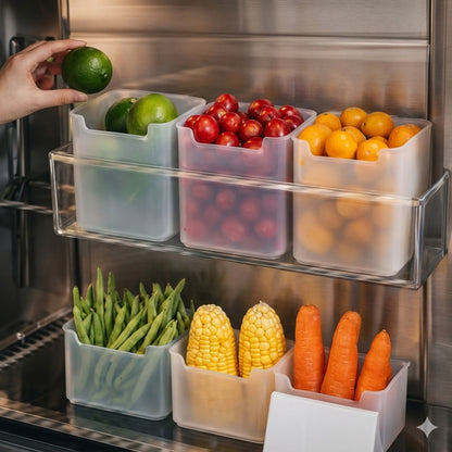 4 Pcs Mini Crate Organizers (0.6L Each)