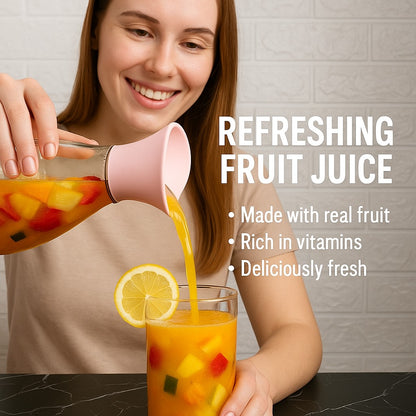 1400ml Hard Glass Water Jug with Lid – Heat-Resistant