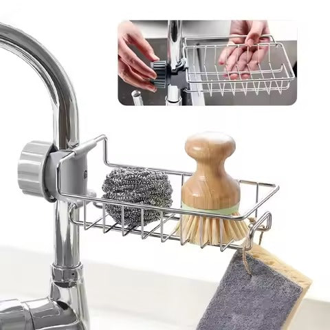 Stainless Steel Faucet Sponge Holder