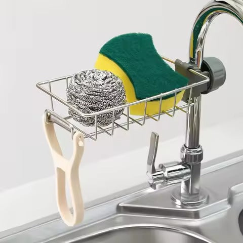 Stainless Steel Faucet Sponge Holder