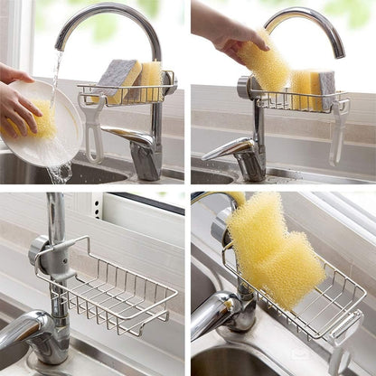 Stainless Steel Faucet Sponge Holder