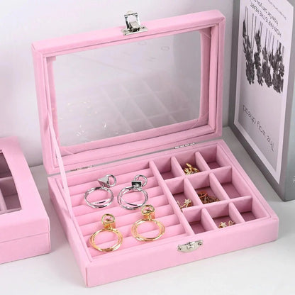 Jewelry Storage Organizer Box with Lock