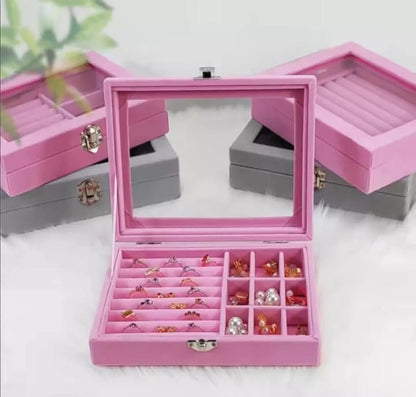 Jewelry Storage Organizer Box with Lock