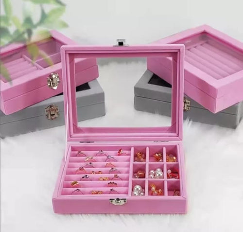 Jewelry Storage Organizer Box with Lock