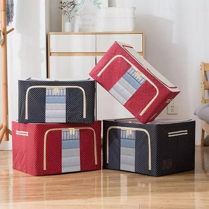 Foldable Metal Frame Clothes Organizer Bag
