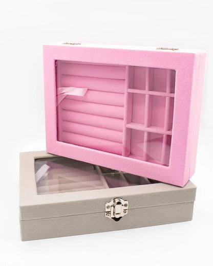 Jewelry Storage Organizer Box with Lock