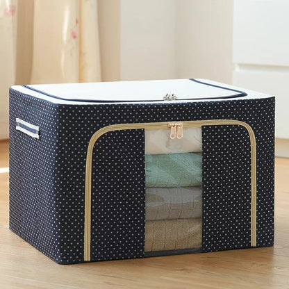 Foldable Metal Frame Clothes Organizer Bag
